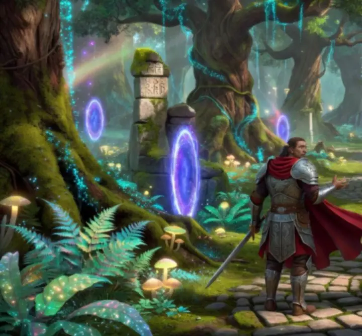 Ilustracja świata fantasy game używana w poradniku Ultimate Gamer Spot